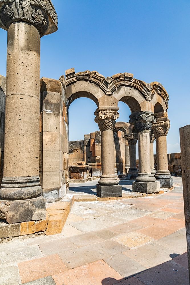 Armenia Armavir Province Vagharshapat Zvartnots Ruins of the Zvartnots Cathedral
